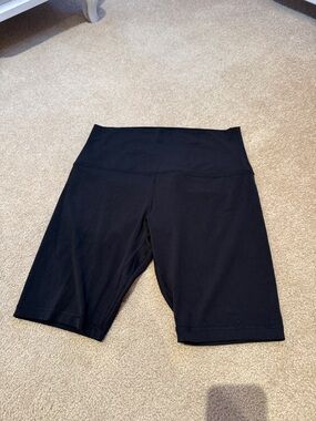 lululemon athletica Black High-Rise Bike Shorts. Worn once